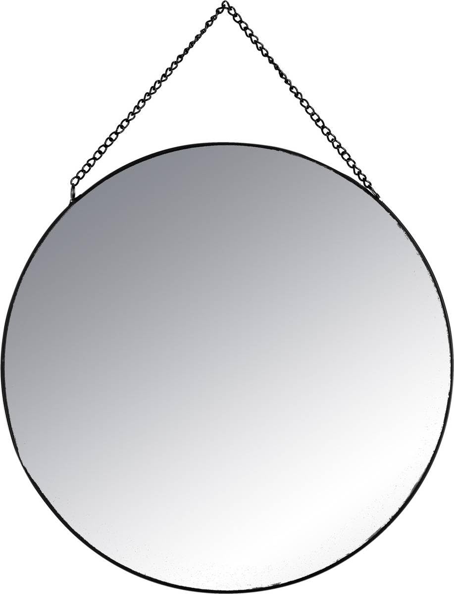 Lot De 3 Miroirs Décoratifs Ronds Oko - Diamètre 25 Cm, Couleur Noir, Neufs, Pour Décoration Murale Moderne