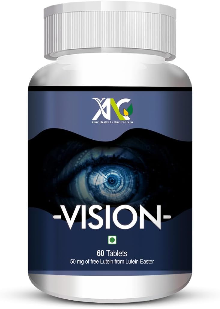 Vision Eye Vitamins good for Eyes with Lutein & Zeaxanthin | Fights Low Eye Vision, Dry Eyes & Retina Health Protects from UV & Blue Light Defence 60 Tablets