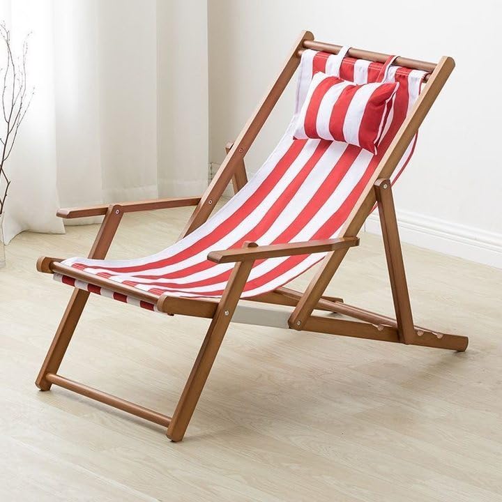Chaise longue en bois pliable pour vos après-midi jardin et terrasse
