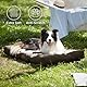 BEDSURE Hundekissen Grosse Hunde waschbar - 91x68cm hundematratze L für große, mittelgroße Hunde Outdoor gepolstert Hundematte braun in 10cm Höhe