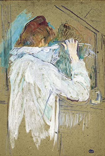 Toile Toulouse Lautrec femme recroquevillée pour habiller un mur de chambre vide