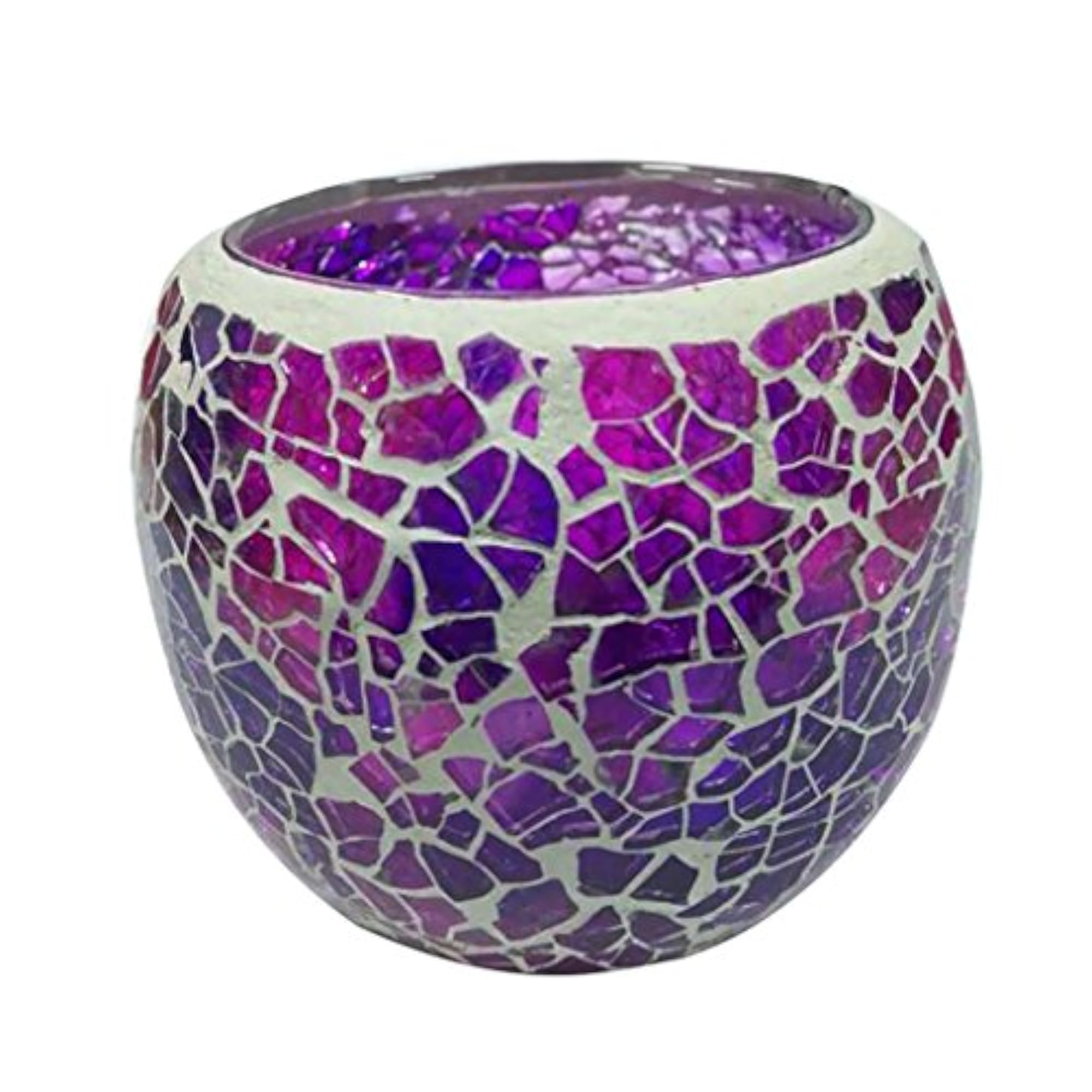 Mosaic Glass Tealight Votive Holder