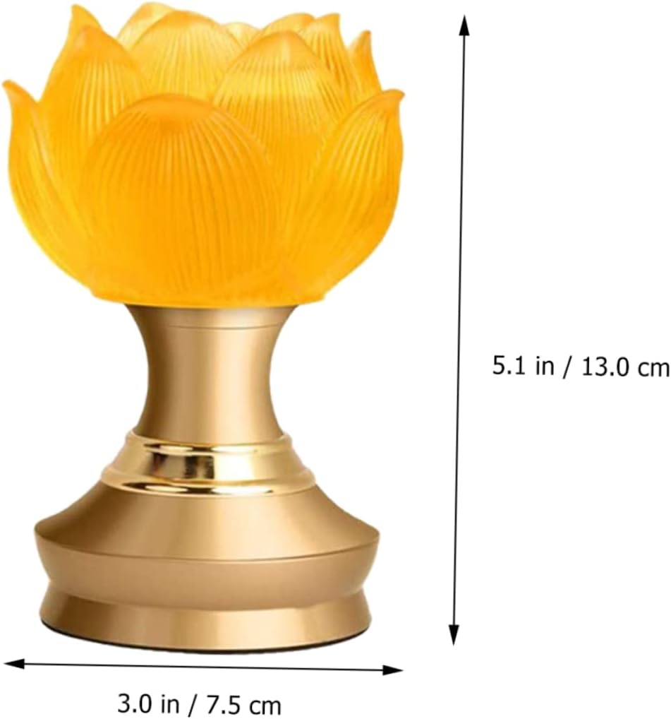 ARTIBETTER 2Pcs Home Decorative Lotus Light Lamp Lotus Design for Room Decor Light Decoration for Meditation and Relaxation