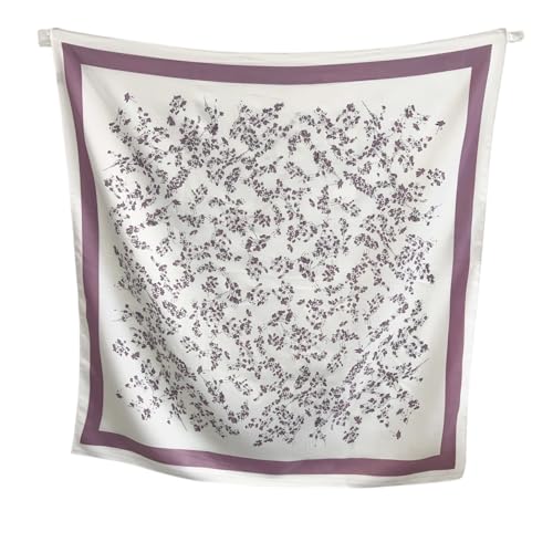 Image of Printed Poly Silken feel Scarf Stole for Women | Stylish, Soft, & Lightweight | Satin Feel Neck Scarf, Hair Scarf, Head Scarf for Women | Square Silk Stole for Handbag