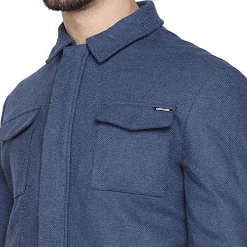 Image of Blackberrys Men's Solid A-Line Coat