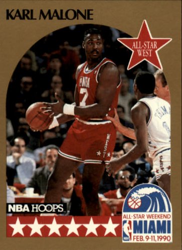 Amazon.com: 1990 Hoops Basketball Card (1990-91) #21 Karl Malone