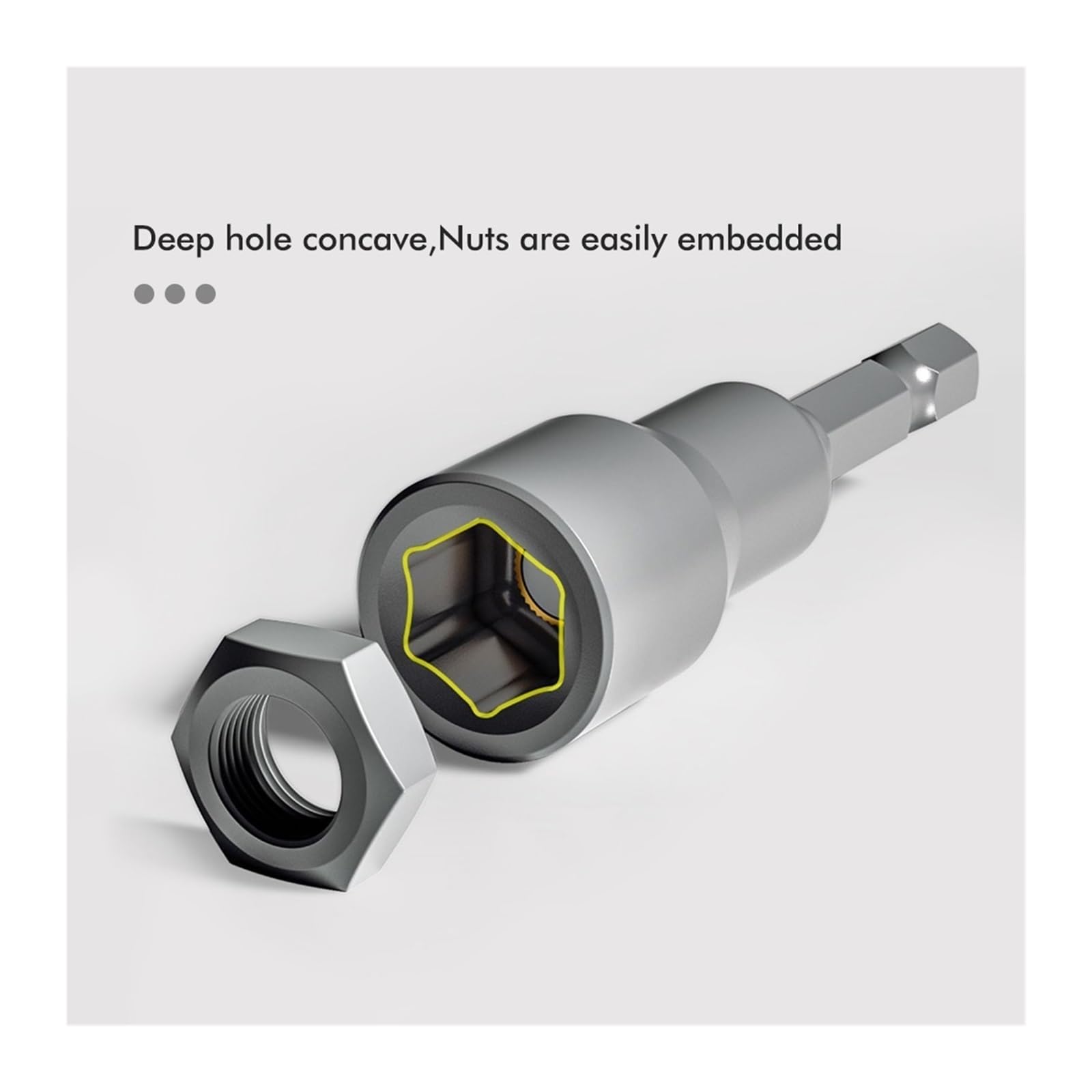 10Pcs 6-19mm Power Nut Driver Set For Impact Drill Socket Wrench Setters 1/4inch Hex Shank