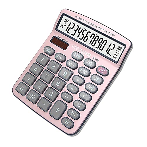 Large LCD Display Upgrade Calculator with Solar and Battery Power