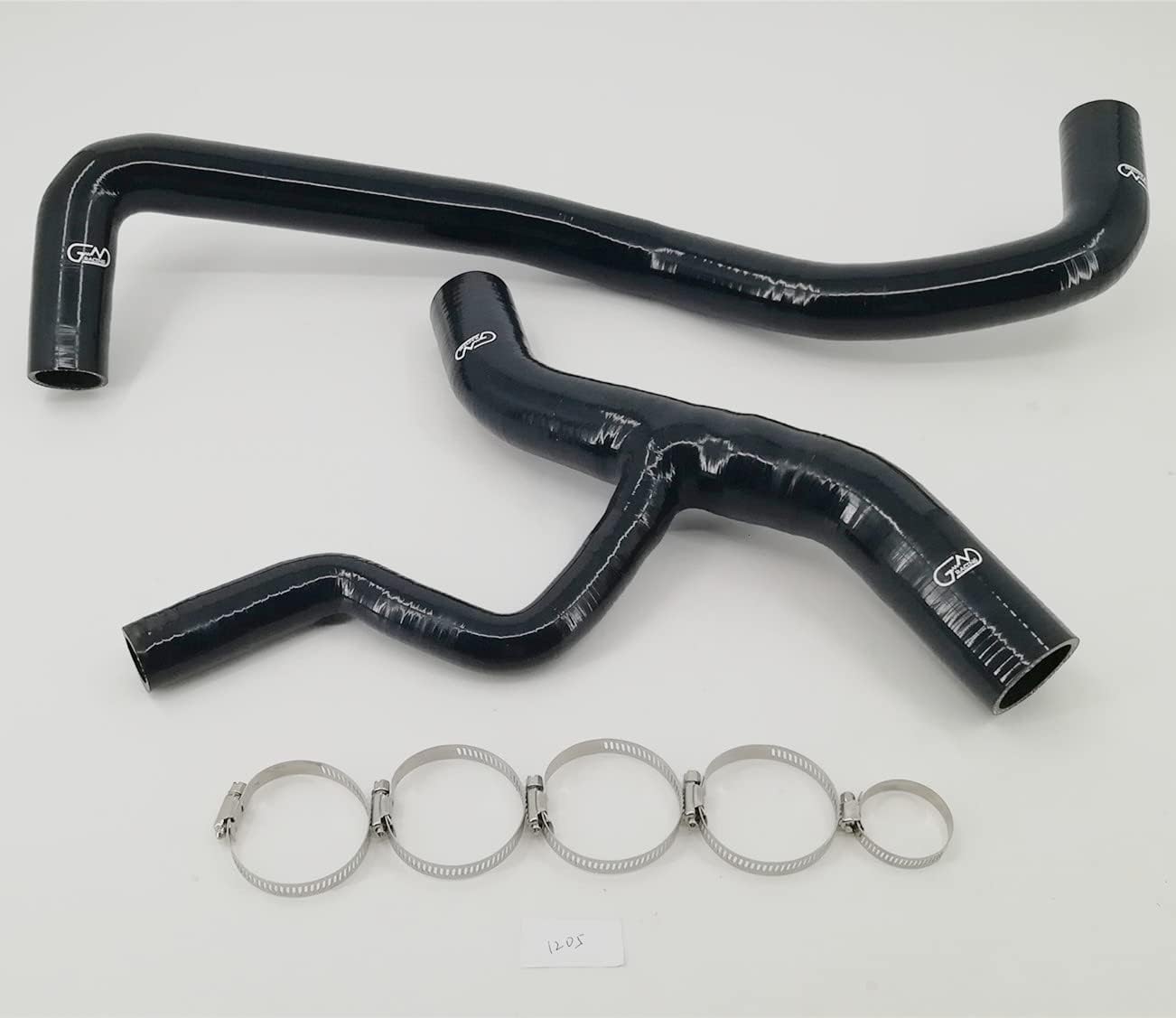 Silicone Coolant Radiator Hose Kit Compatible With Ford Mustang GT 4.6L V8 1996 97 98 99 00 01 02 03 04 (Black)