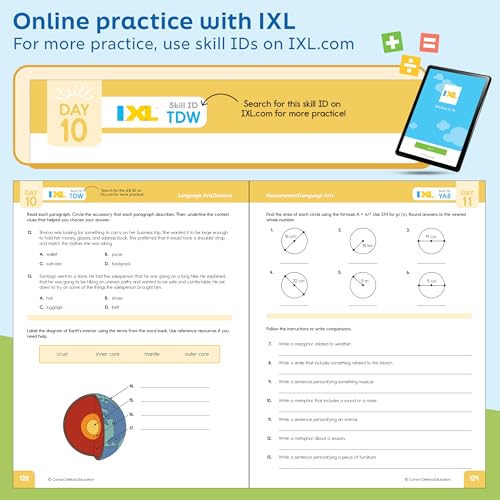 Image of Summer Bridge Activities 6th to 7th Grade Workbooks All Subjects, Middle School Books With Math, Language Arts, Reading Comprehension, Science, Social Studies, Fitness, Flash Cards, and More