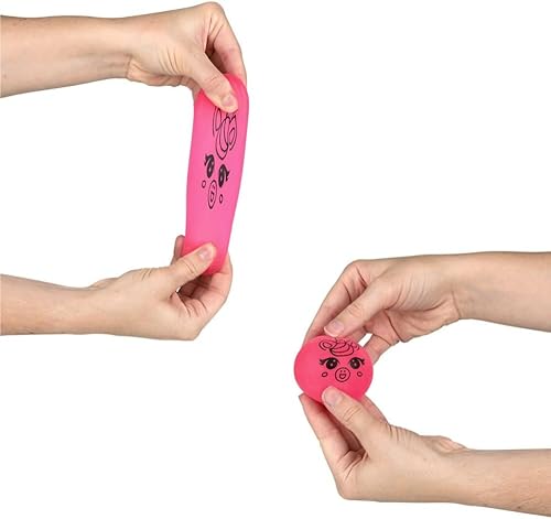 Miniatura 2 de Bola de azúcar exprimible sensorial de 2.4 pulgadas, 6 unidades (caras de animales)