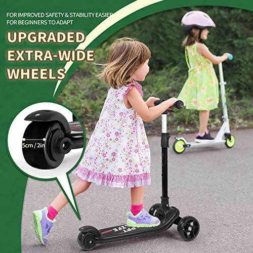 Image of besrey 3 Wheel Scooter for Kids Ages 3-10 with 4 Adjustable Height | LED Light Wheels, Foldable Toddler Scooter, Extra Deck, Lean-to-Steer Design, Sturdy and Safe