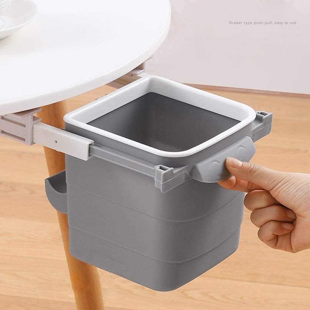 SKYWILLA Small Portable Table Dustbin/Desk Dustbin with Attached lid