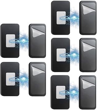 Magnetic Door Catch,Magnetic Catch,Strong Magnetic Cabinet Drawer Catches 15 Sets of Invisible Holders for Quick Installation and ReliabilityBlack