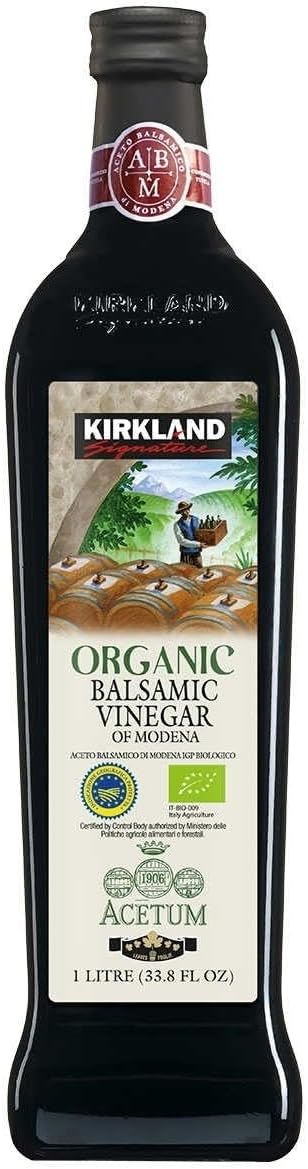 Kirkland Signature Organic Balsamic Vinegar, 1 Liter (33.81 Fluid Ounce)