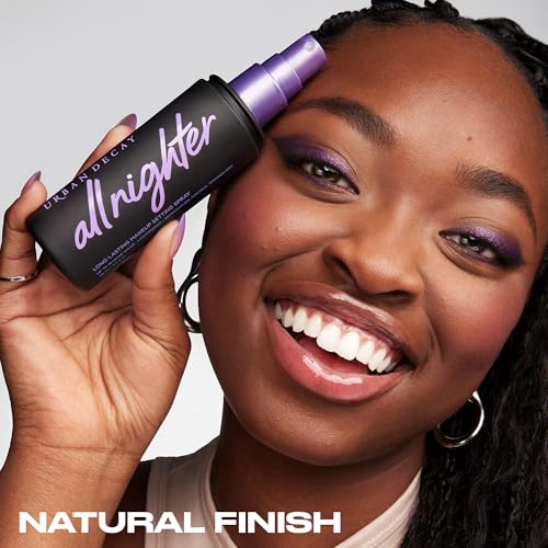 Urban Decay All Nighter Long-Lasting Makeup Setting Spray, Travel Size - Award-Winning Makeup Finishing Spray - Lasts Up To 16 Hours - Oil-Free - Non-Drying Formula for All Skin Types - 1.0 fl oz