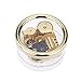 YouTang(TM) Round Creative Transparent Acrylic 18-note Wind-up Musical Box,Musical Toys,Tune:Edelweiss,Clear