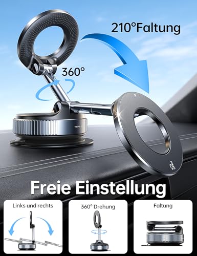 kratzfeste Silikon-Oberfläche für langlebigen Halt (112 Zeichen). - Detailansicht von Coolpow MagSafe Auto Halterung Tes...