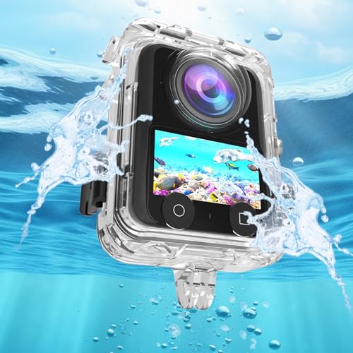 Honbobo Unsichtbares Tauchgehäuse für DJI Osmo 360, 40M Wasserdichtes Gehäuse Unterwassergehäuse Schutzgehäuse Schutzgehäusehülle Zubehör für DJI OSMO 360