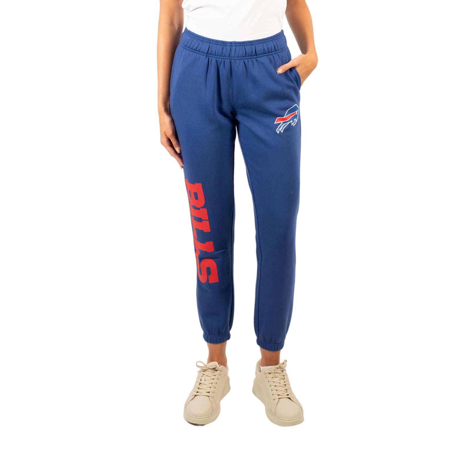 Ultra Game Women's NFL Official Super Soft Sweatpants Joggers Lounge Pants Pajamas