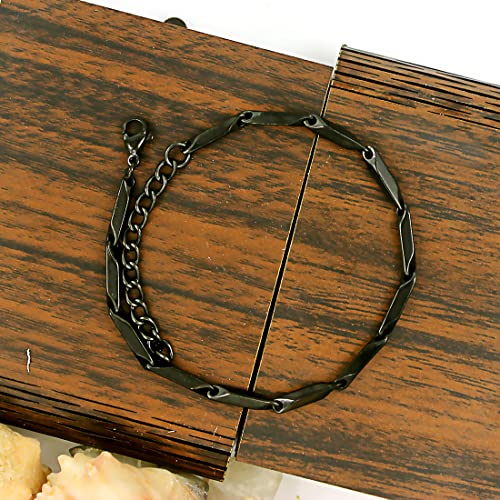 Image of Nakabh Combo of Chain Stainless Steel Wrist Bracelet for Men Boys Unisex (2220261P)