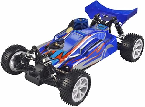 RH1006 1/10 Scale 4WD Nitro-Powered Remote Control Car, 2.4Ghz High Speed Off-Road RC Truck with FS-FT Controller for Enthusiasts