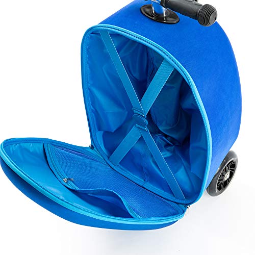 Kiddietotes leve Carry-on Scooter Mala de viagem para Boys - Crianças bagagem com LED Light Up Wheel