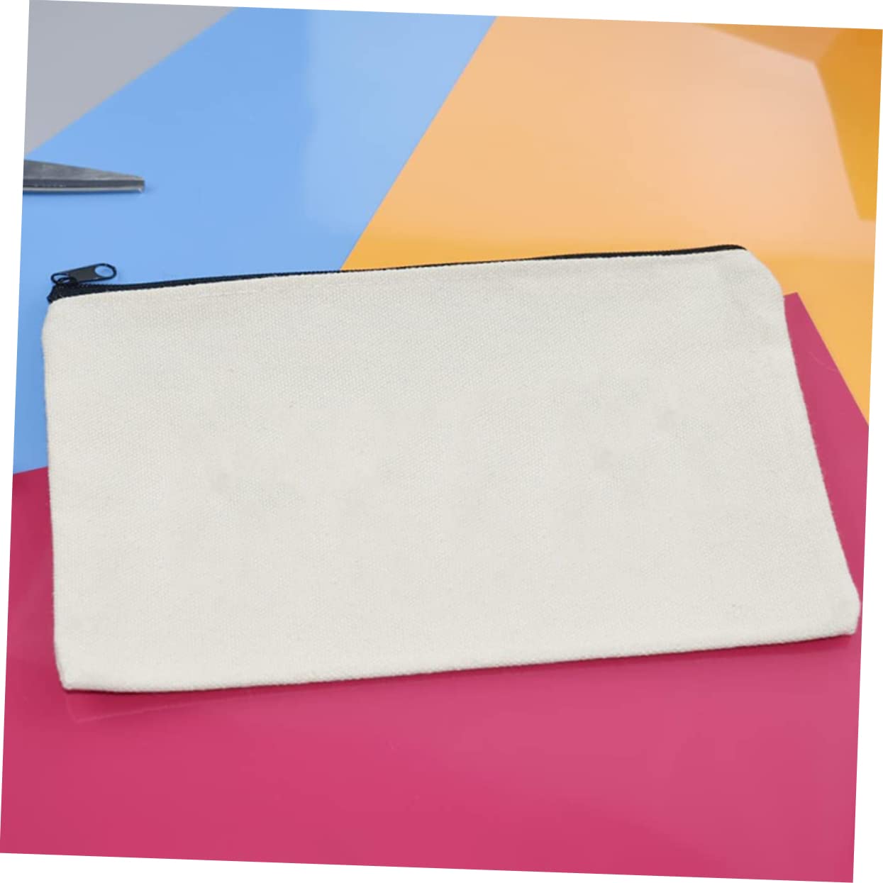OSALADI 14pezzi Astuccio Cerniera in Tela Borsa Per Cancelleria Portatile Astuccio Per Matite e Cosmetici Leggero Ma Capiente Per Penne Righelli e Bussolacche