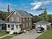 Two-Story House w/Garage -- Kit - 5 x 2-1/2 x 4-1/16" 12.7 x 6.3 x 10.3cm