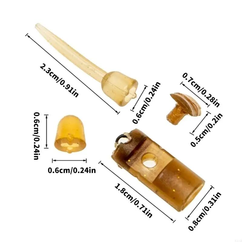 Kit accesorios para pesca carpa europea con liberación rápida 24 piezas miniatura 2