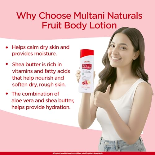 Image of Multani Naturals Body Lotion (100ml) | Nurturing & Hydrating | Quick Absorbing & Non Sticky Moisturizer for Face, Hands & Body | For Soft & Glowing Skin - 100 ML