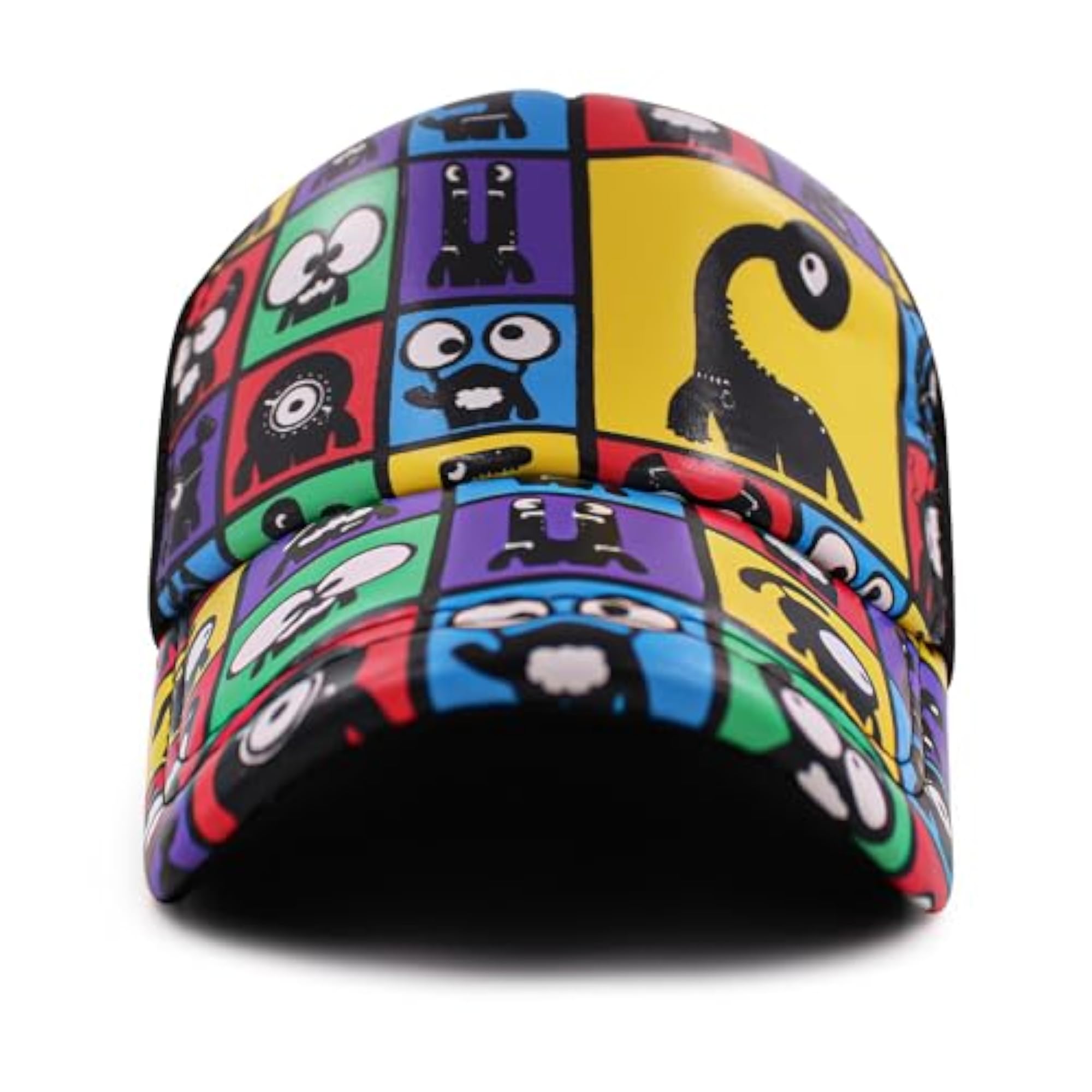 Summer Cartoon Printed Cap for Kids, Adjustable Fit