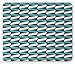 Produktbild Aqua Grey Mouse Pad, Vertically Aligned Spiral Ribbon Wave Pattern Graphic Twist Design, Standard Size Rectangle Non-Slip Rubber Mousepad, Aqua Grey White