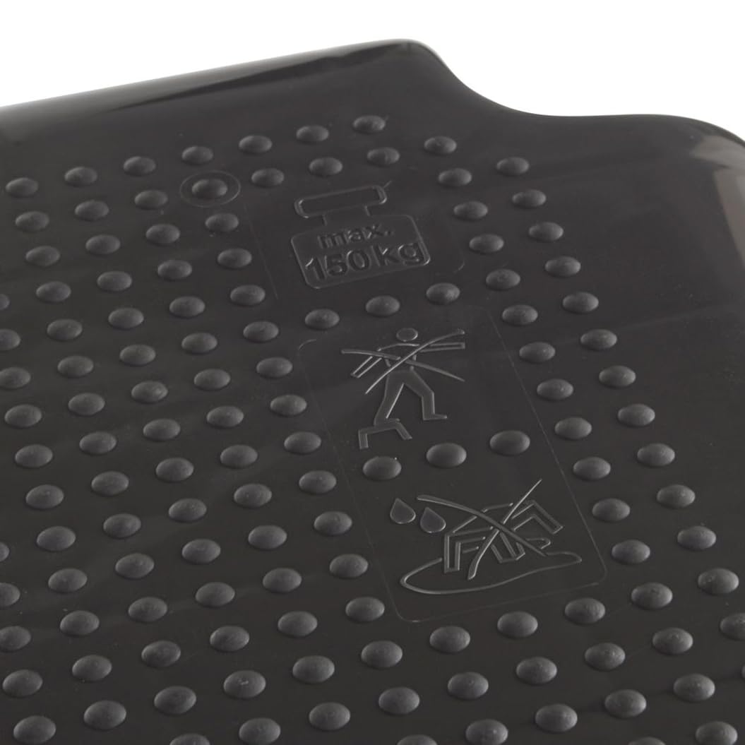 keeeper Scaletta, Funzione antiscivolo, Plastica resistente (PP), 36,5 x 30 x 24 cm, Tim, Grafite