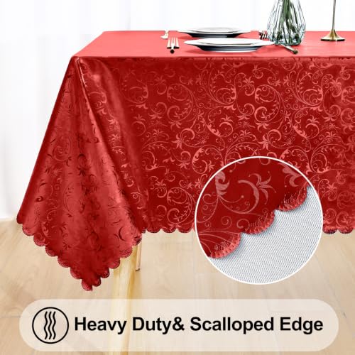 Image of Smiry Rectangle Waterproof Heavy Duty Vinyl Tablecloths, 60 x 84 Inch