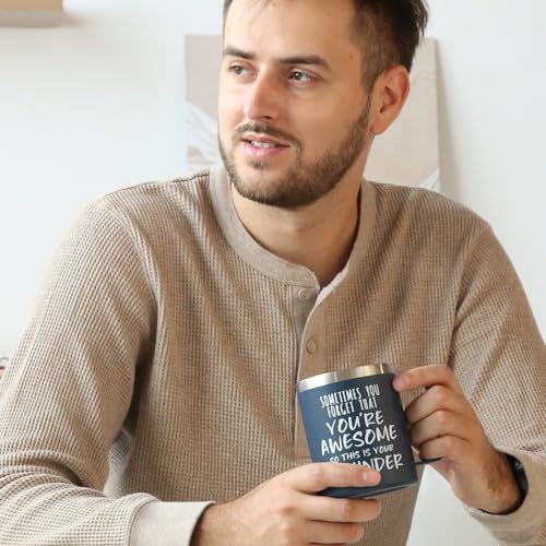 NOWWISH-Christmas-Gifts-for-Men-Inspirational-Coffee-Mug-Funny-Gifts-for-Him-Husband-Dad-Boyfriend-on-White-Elephant-Gifts-Christmas-Birthday-Boss-Day-Gifts-14Oz-Navy-Blue
