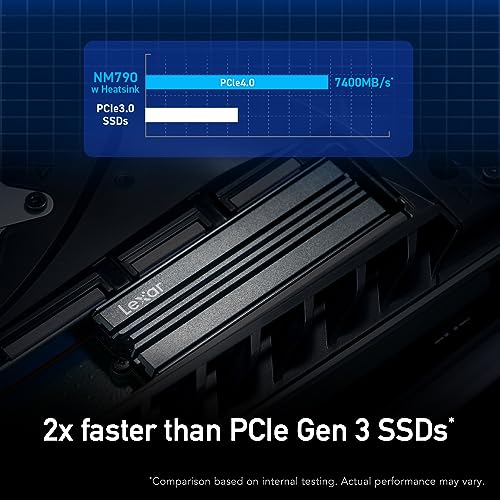Lexar LNM790X001T-RN9NU 1Tb Nm790 Ssd With Heatsink Pcie Gen4 Nvme M.2 2280 Internal Solid State Drive thumb #3