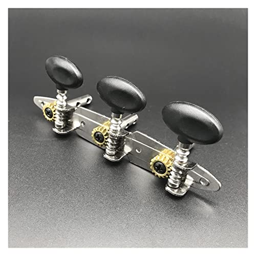 WNWN 6SET Style De Bateau Tuners De Guitare Classique Touches De Réglage Têtes De Machine Têtes Noires Bouton Noir À… - Les Beatles, Paul McCartney, John Lennon, RIngo Starr, George Harrison WNWN 6SET Style De Bateau Tuners De Guitare Classique Touches De Réglage Têtes De Machine Têtes Noires Bouton Noir À… – Image 3
