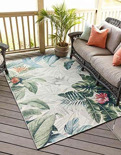 Unique Loom Outdoor Botanical Collection Area Rug - Kula (6' 1