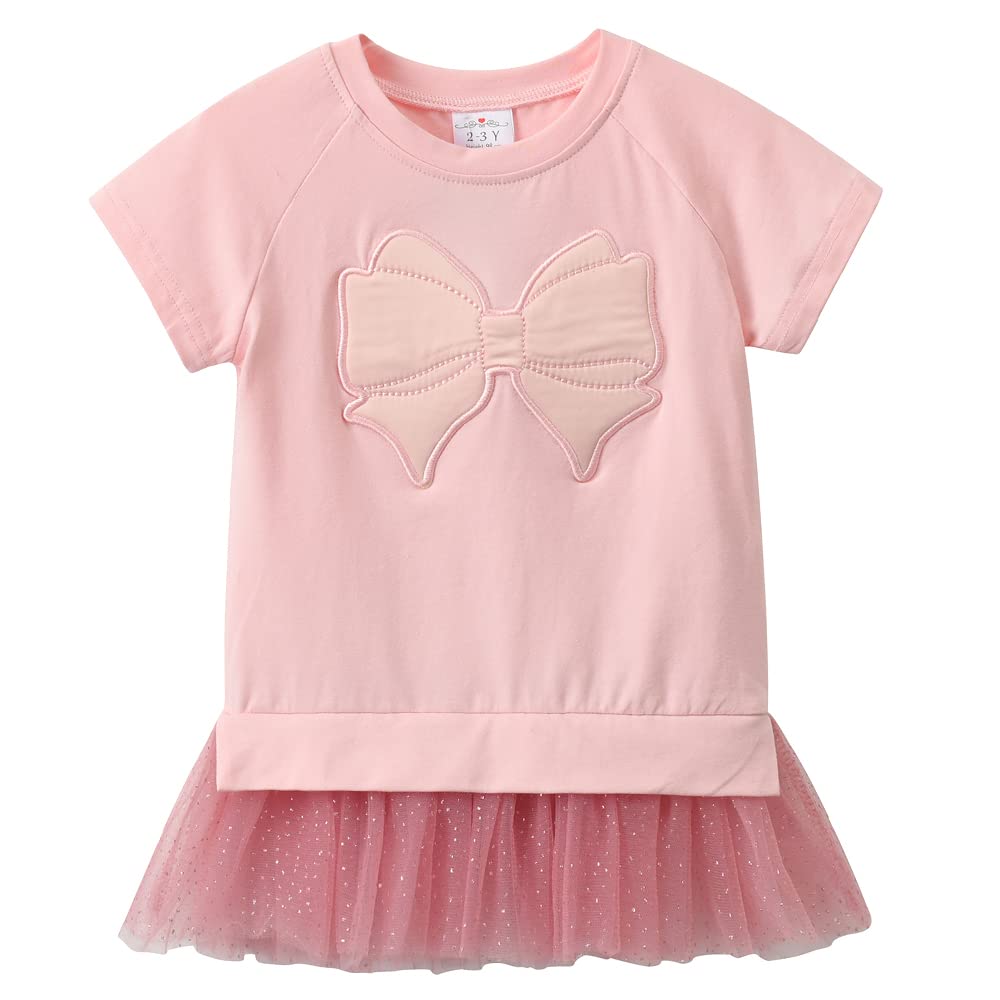 VIKITA Manga Larga Algodón Floral Camisetas T-Shirt Niñas 3-8 Años