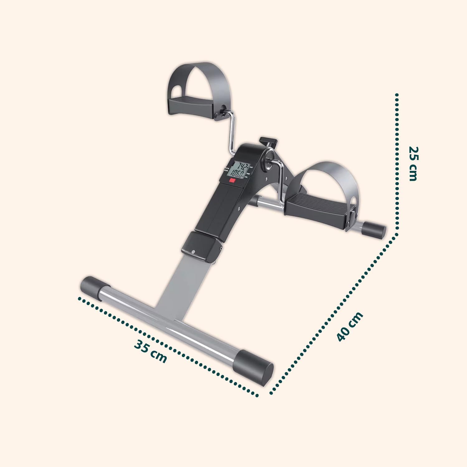 Avilia Mini Vélo d'appartement Compact avec Écran LCD pour Entraînement des Jambes et des Bras