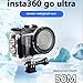Waterproof Case Compatible with Insta360 GO Ultra,Protective Underwater Dive Housing Shell with Bracket Accessories
