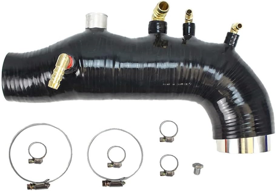 Inlet Hose Fit Subaru 2008-2014 GE GH GR GV Turbo Compatible with Subaru WRX Impreza EJ25 Inlet Black Hose