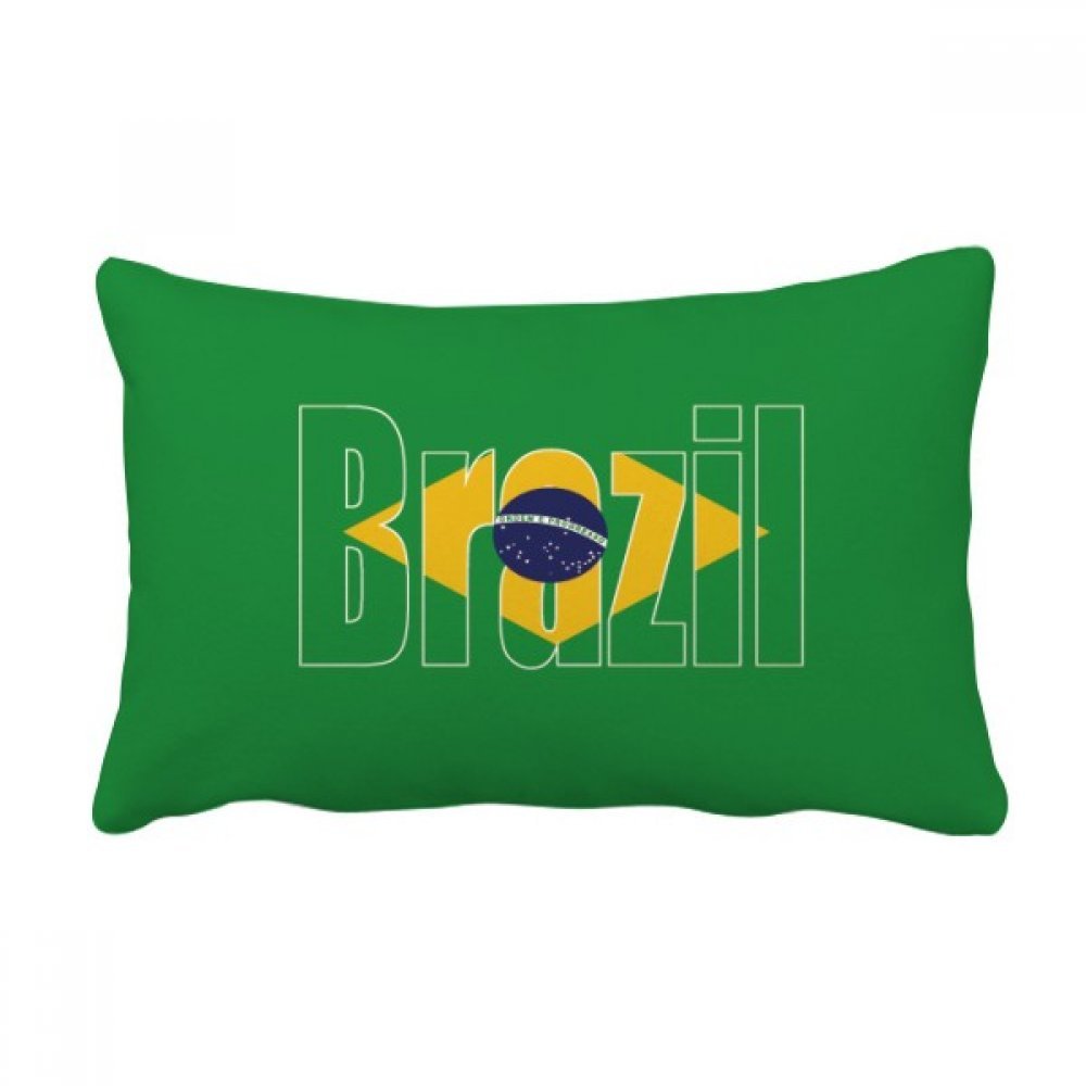 Coussin Brésil idée cadeau oreiller de soutien multicolore déco maison