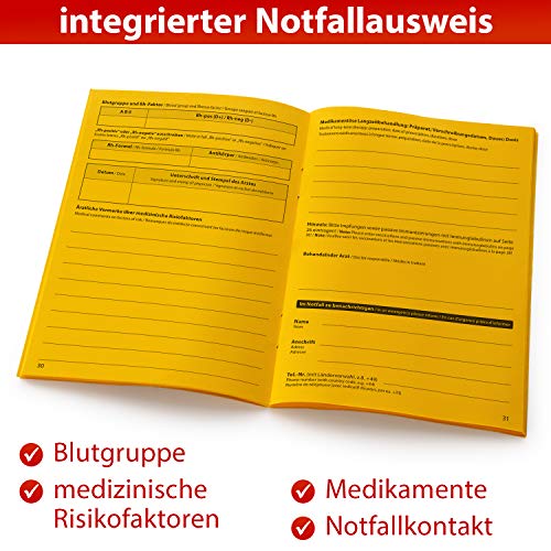 Impfpass für internationale Reisen Robuster Impfausweis
