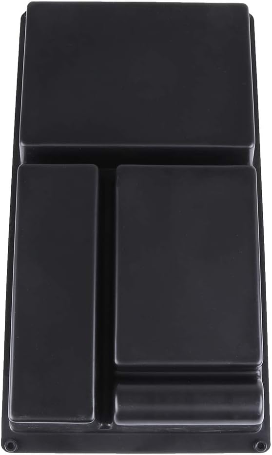 LUJUNTEC Center Console Organizer Tray & Armrest Storage Box - Compatible with 2014-2018 For GMC Sierra 1500 & For Chevrolet Silverado 1500 2500 3500 - Enhanced Organization