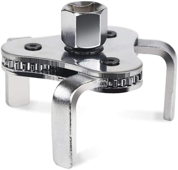 Universal Adjustable Oil Filter Wrench From 2-1/2 inch to 4.5 inch Oil Filter Wrench Tool Set With 3 Jaw