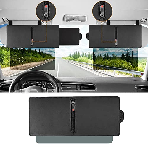 Extension De Pare-Soleil Voiture WANPOOL - Anti-Éblouissement Pour Conducteur Ou Passager | Montage Sans Outil | Sangles Élastiques | Polypropylène