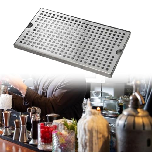 Bandeja de goteo de acero inoxidable para barras de bar y pubs, 30 x 17,5 cm 5