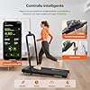 Mobvoi Home 3 in 1 Tapis Roulant AI Intelligente Pieghevole con Pedana da 6% di Inclinazione 2,5 CV Compatto Portatile Sotto la Scrivania Macchina da Corsa TicSports APP 120kg 12km/h Facile da Riporre